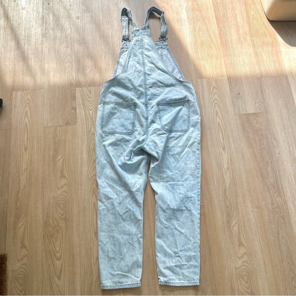 GAP Light Wash Denim Overalls Full Length - Picture 7 of 7